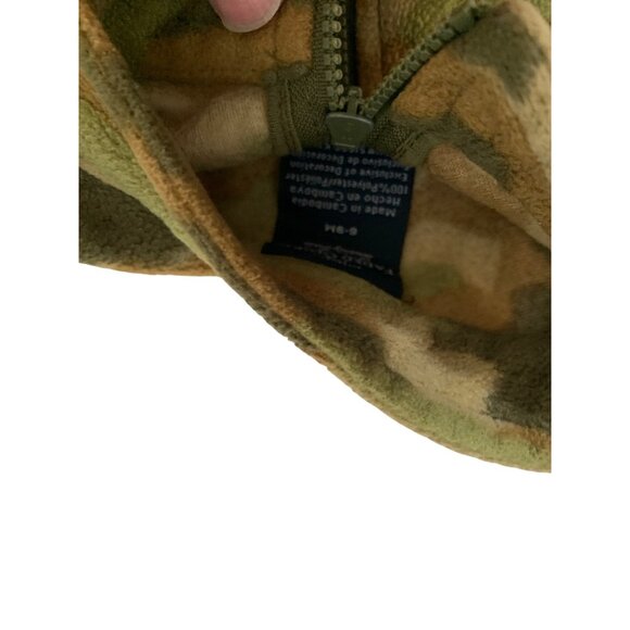 Faded Glory Boys Infant Baby Size 6 9 months vest full zip fleece jacket Camo Gr - Picture 2 of 3